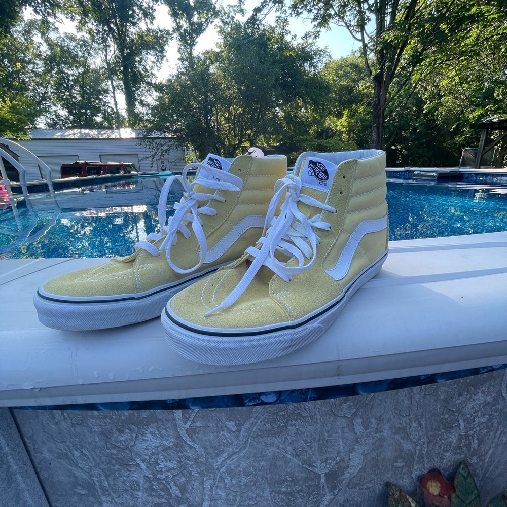 Vans Classic Yellow and White Sneakers